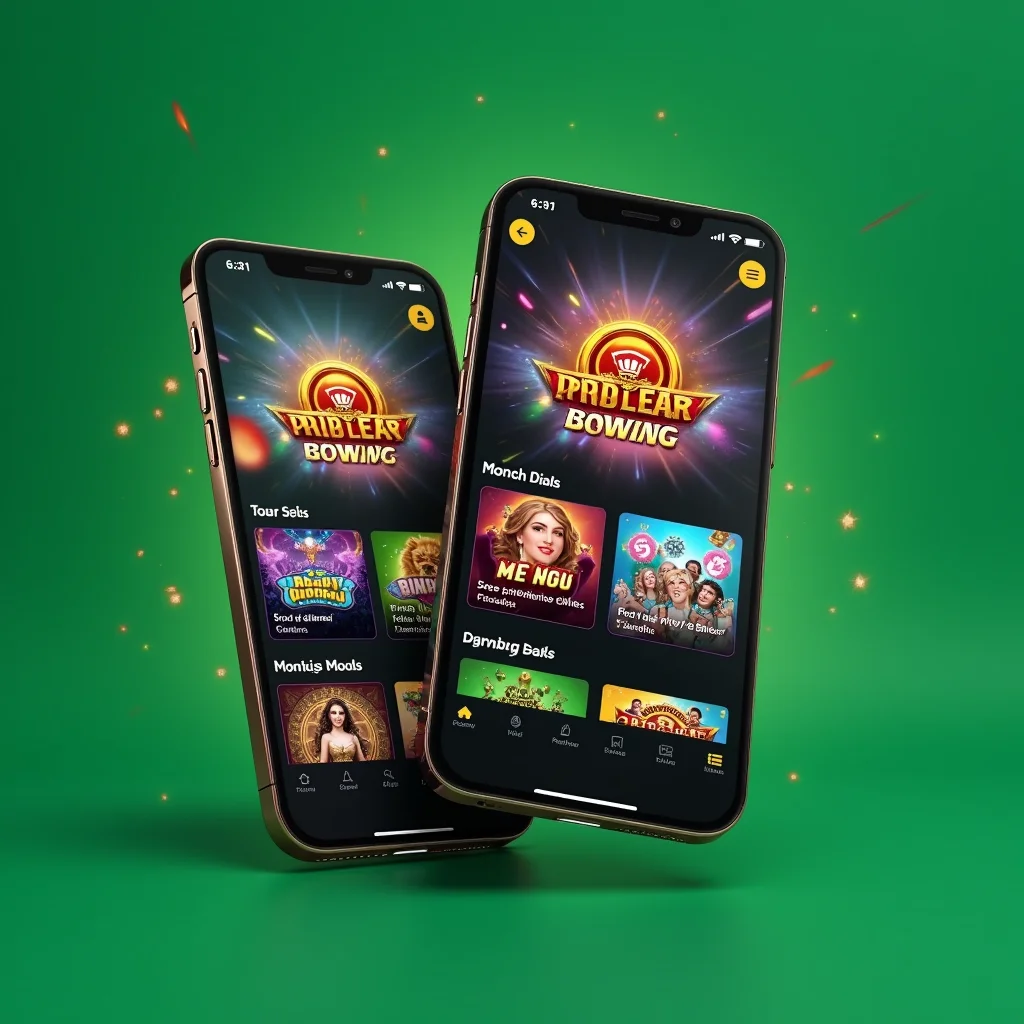 Stack of modern smartphones displaying 6rwin88 web interface with casino games